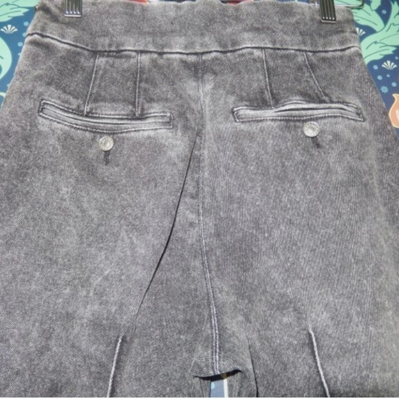 Isabel Marant Pantalon Nanouli Faded Black High Waist Acid Wash Jegging Jeans 36 - Picture 6 of 7